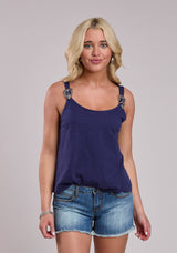 Womens Roper Cotton Slub Tank Top Sleeveless Tops