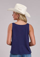 Womens Roper Cotton Slub Tank Top Sleeveless Tops