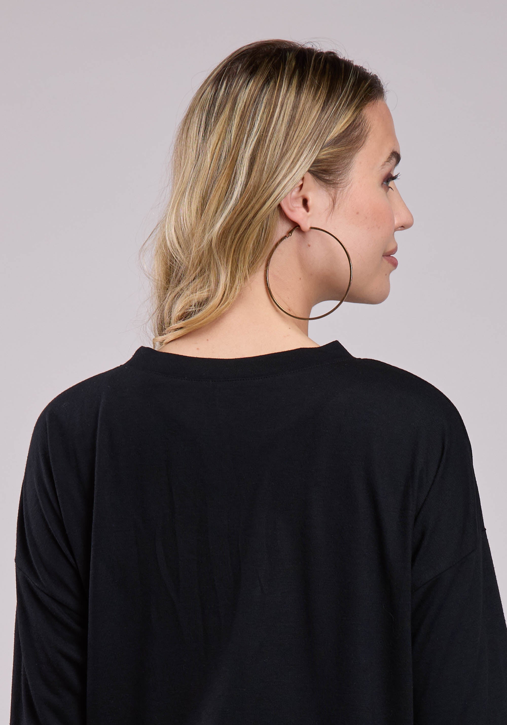 Roper Womens Long Sleeve Pullover Poly Rayon Jersey Tee Western Shirt