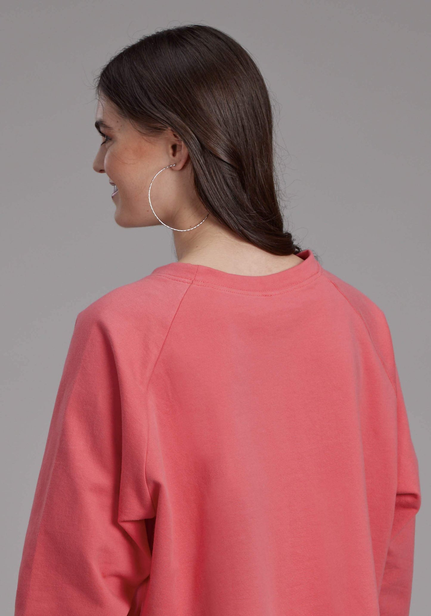 Roper Womens Bright Corral Pink Long Sleeve Pullover Western Shirt - Roper - Flyclothing LLC