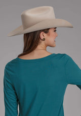 Roper Womens Poly Rayon Long Sleeve Tee Long Sleeve Pullover Western Shirt - Roper - Flyclothing LLC