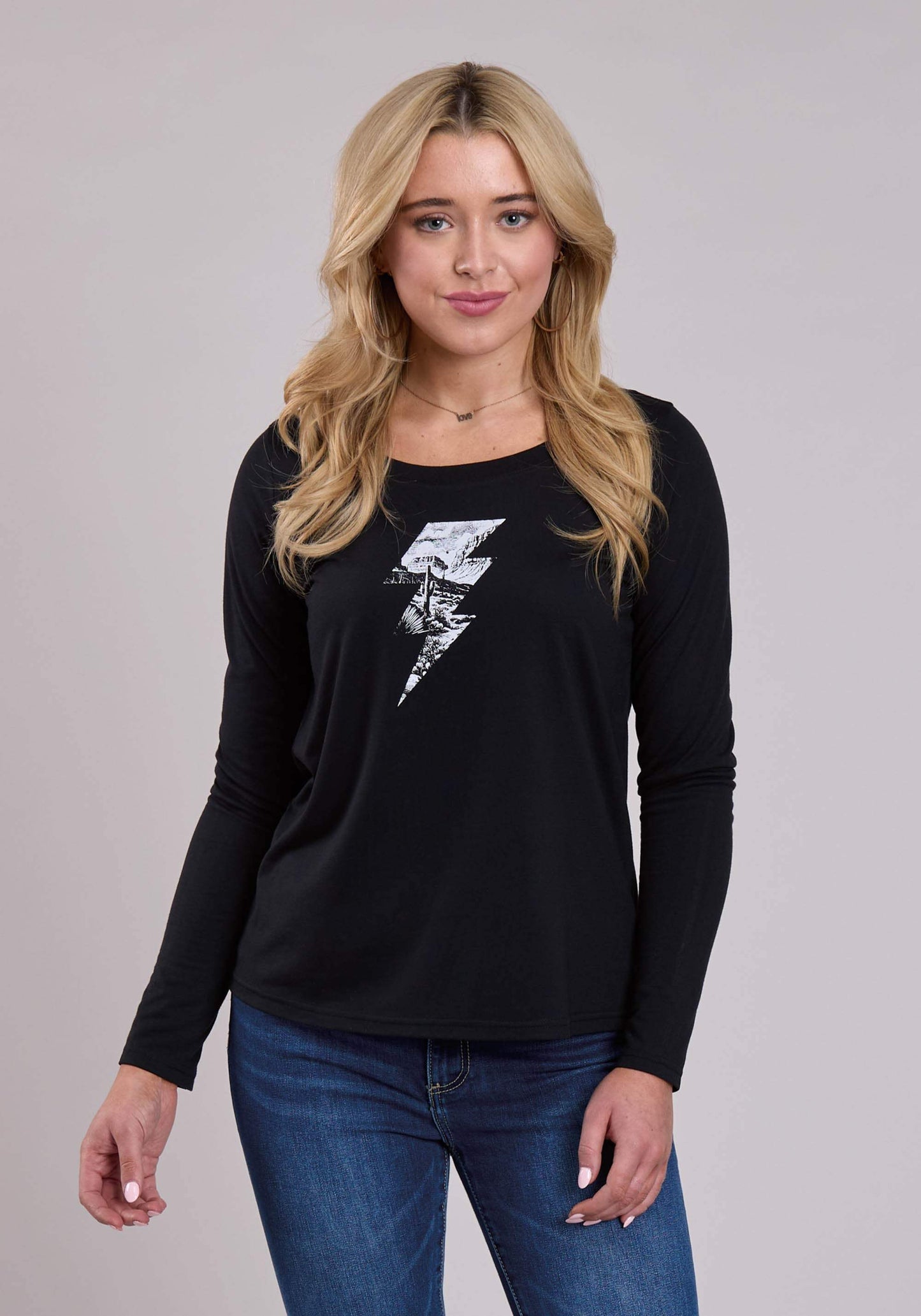 Roper Womens Long Sleeve Pullover Poly Rayon Jersey Tee Western Shirt - Roper - Flyclothing LLC