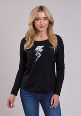 Roper Womens Long Sleeve Pullover Poly Rayon Jersey Tee Western Shirt - Roper - Flyclothing LLC