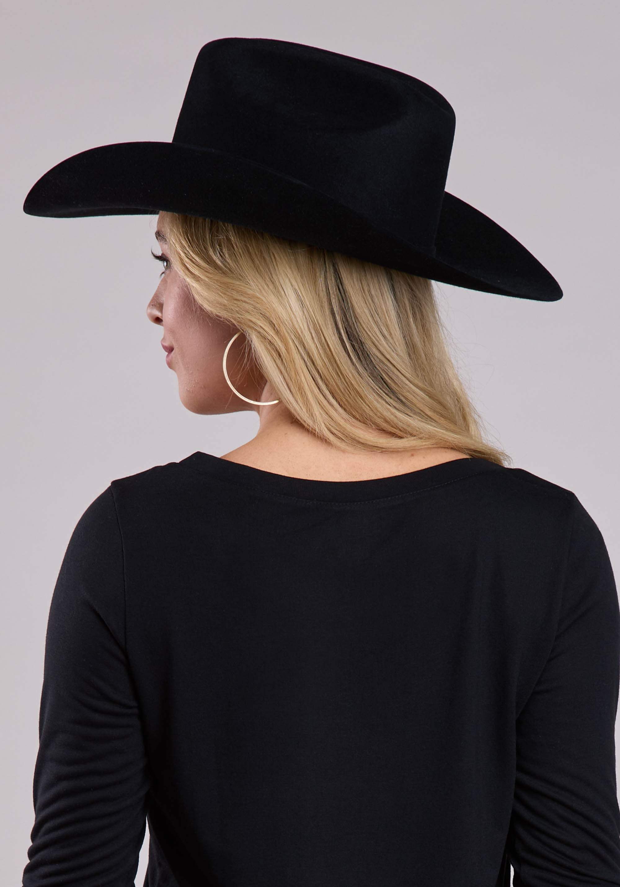 Roper Womens Long Sleeve Pullover Poly Rayon Jersey Tee Western Shirt - Roper - Flyclothing LLC