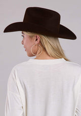 Roper Womens Long Sleeve Pullover Cream Poly Rayon Box Fit Tee Western Shirt - Roper - Flyclothing LLC