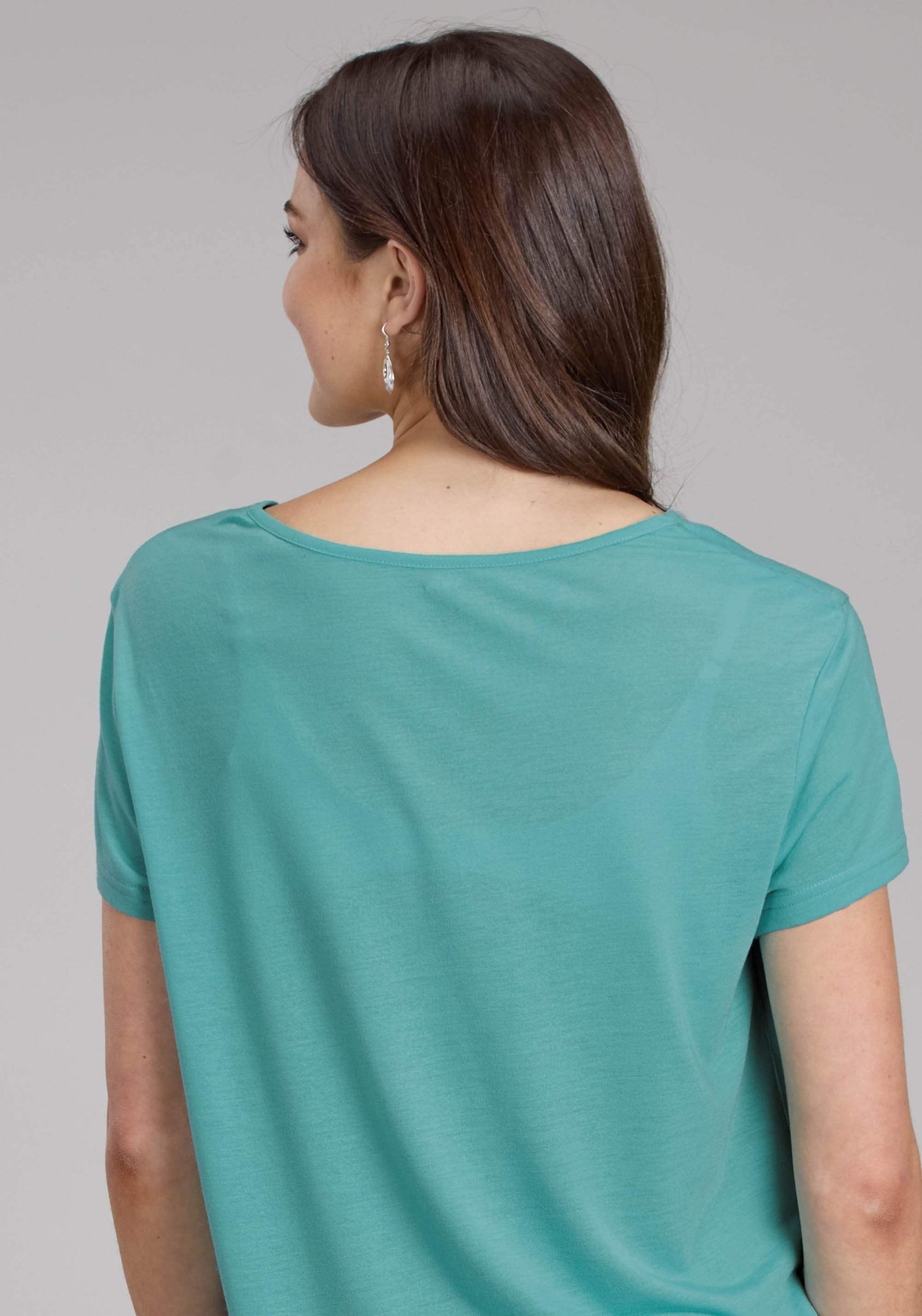 Roper Womens Poly Rayon Jersey Tee With Frt Yokes Short Sleeve Pullover Western S - Roper - Flyclothing LLC