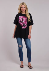 Womens Roper Slub Jersey Oversized Short Sleeve Shirt