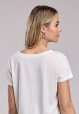 Womens Roper Slub Jersey Crew Neck Short Sleeve Shirt