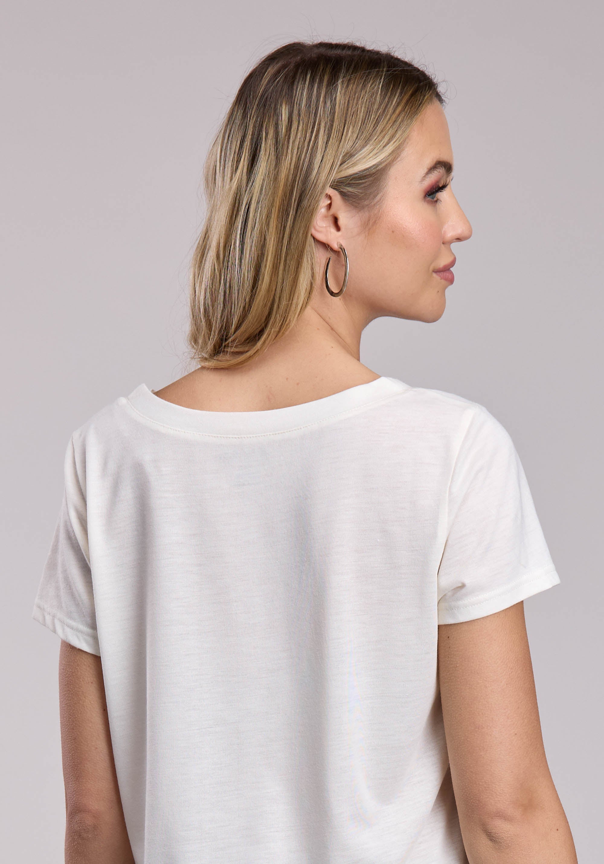 Womens Roper Slub Jersey Crew Neck Short Sleeve Shirt