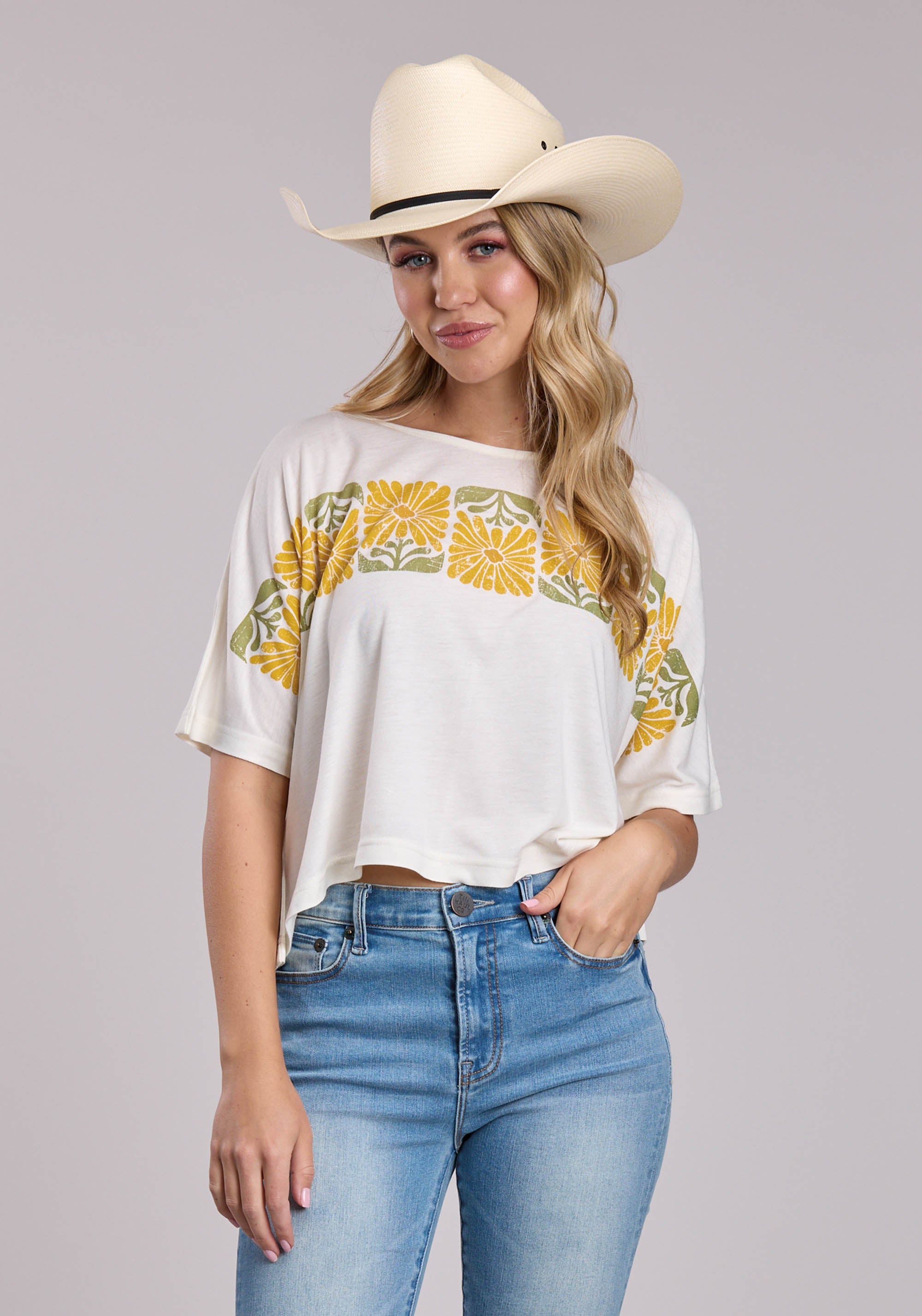 Womens Roper Poly Rayon Crew Neck Jersey Short Sleeve Shirt