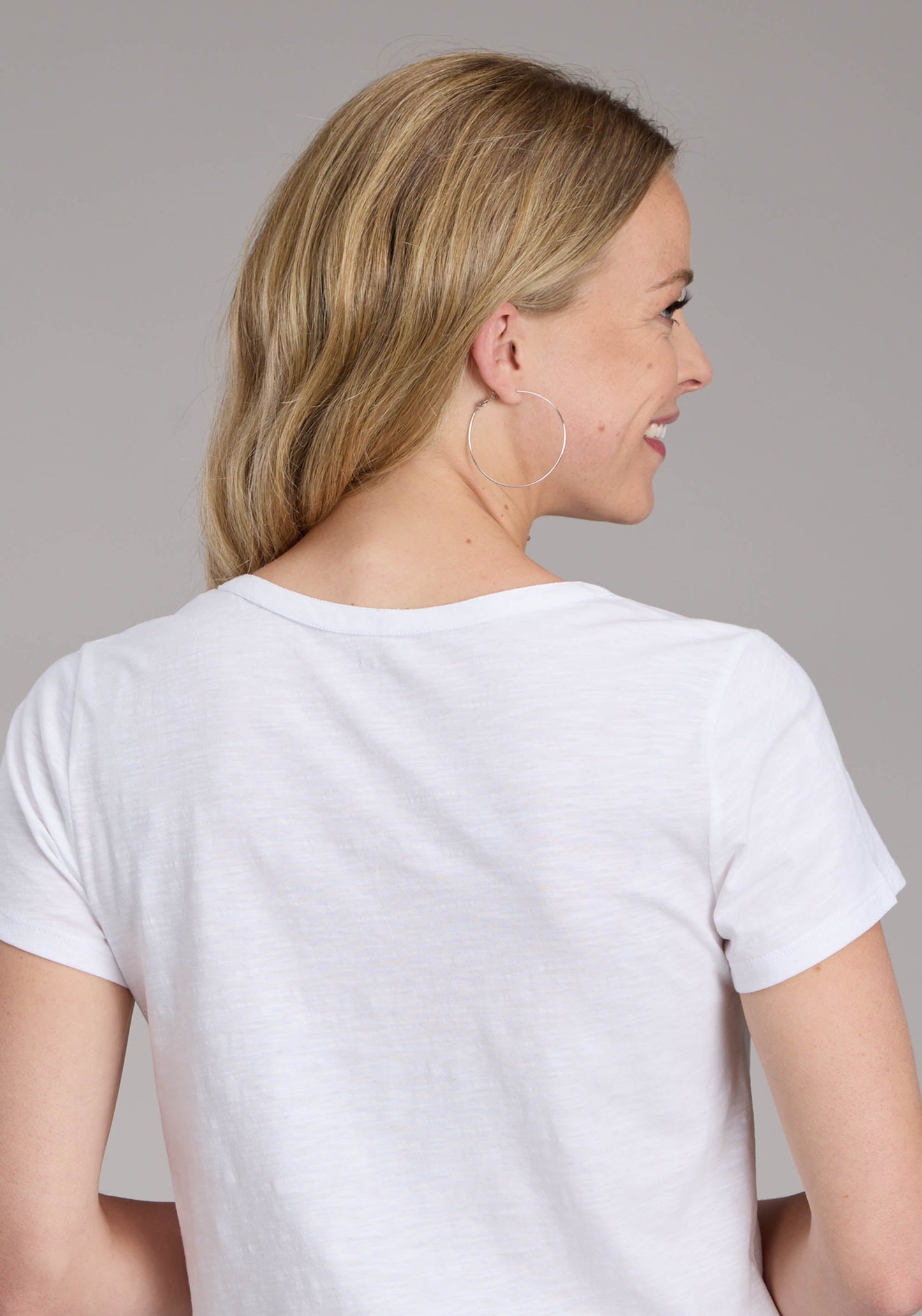 Roper Womens White Cotton Slub Jersey Tee Short Sleeve Pullover Western Shirt