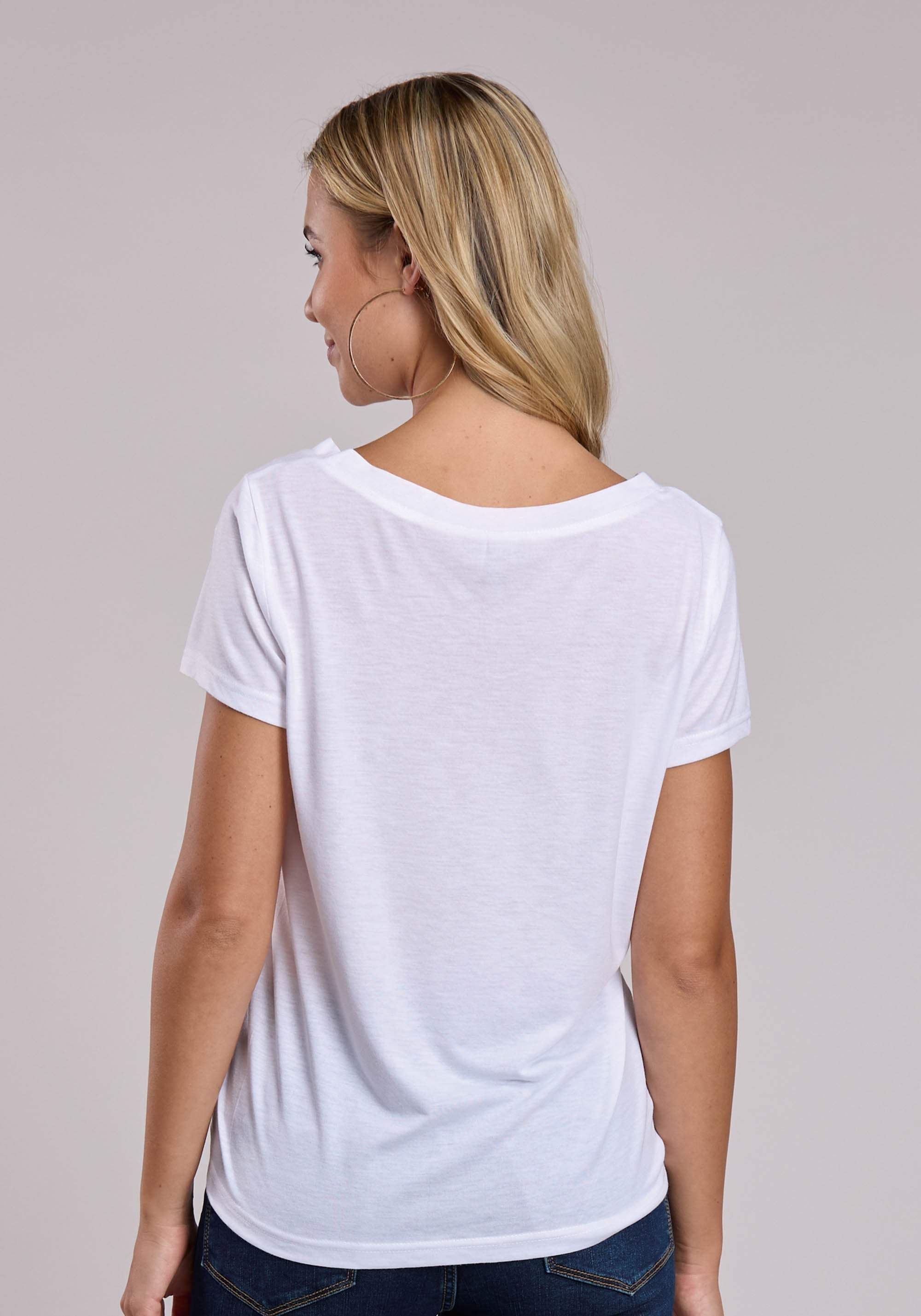 Womens Roper Poly Rayon Jersey Short Sleeve Shirt - Roper - Flyclothing LLC