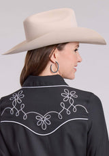 Womens Roper Poly Spandex Retro Long Sleeve Snap Shirt - Roper - Flyclothing LLC