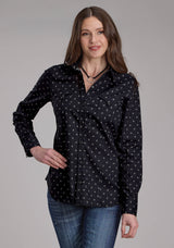 Roper Womens Broken Diamonds Long Sleeve Snap Western Shirt