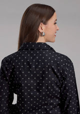 Roper Womens Broken Diamonds Long Sleeve Snap Western Shirt