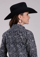 Womens Roper Archive Paisley Print Long Sleeve Snap Shirt