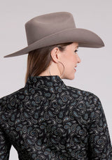Roper Womens Long Sleeve Snap Paisley Stamps Western Shirt