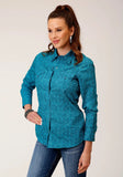 Roper Womens Long Sleeve Snap Ikat Aztec Western Shirt - Roper