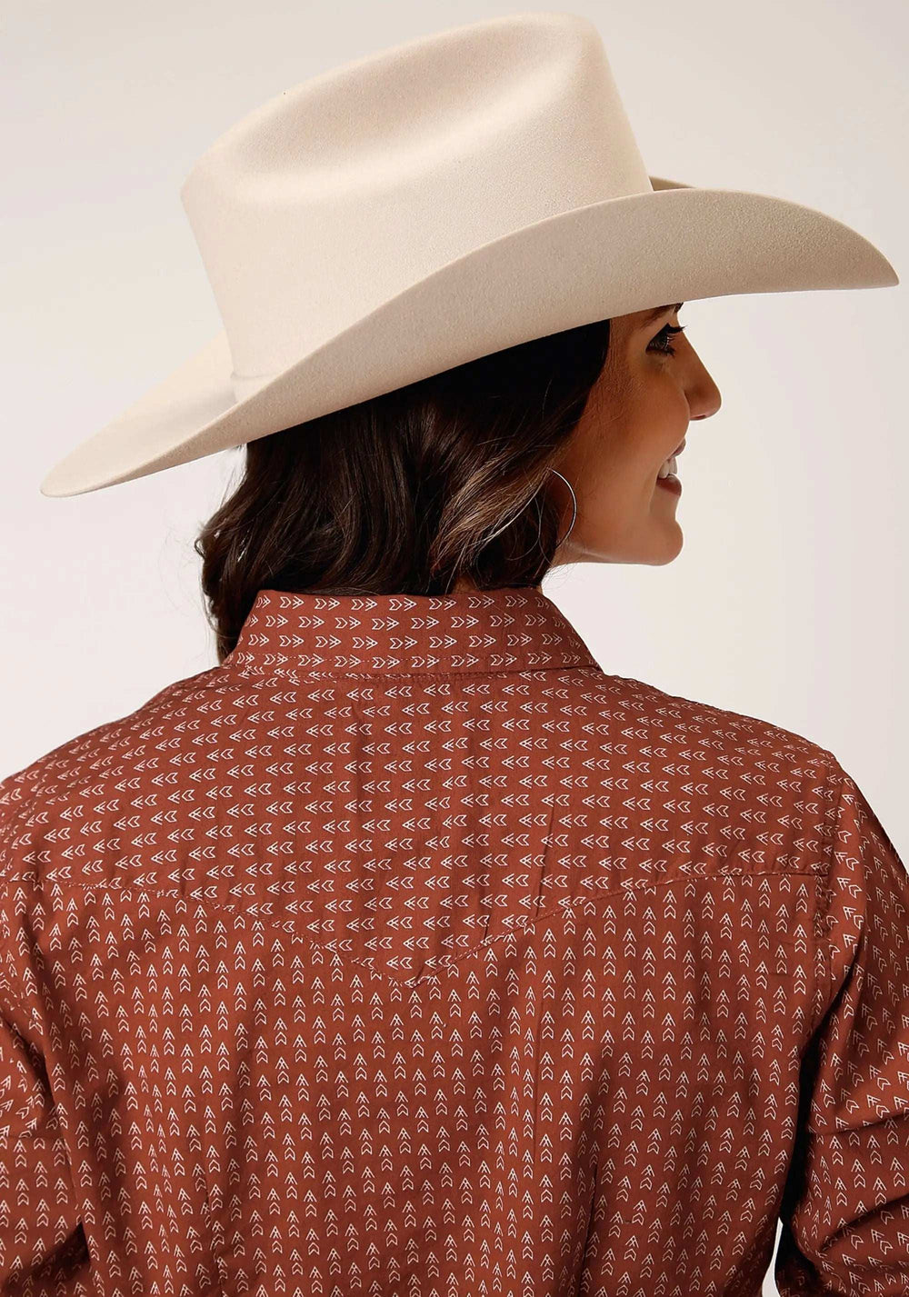 Roper Womens Long Sleeve Snap Arrow Geo Western Shirt - Roper - Flyclothing LLC