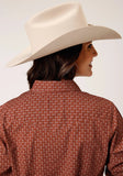 Roper Womens Long Sleeve Snap Arrow Geo Western Shirt - Roper