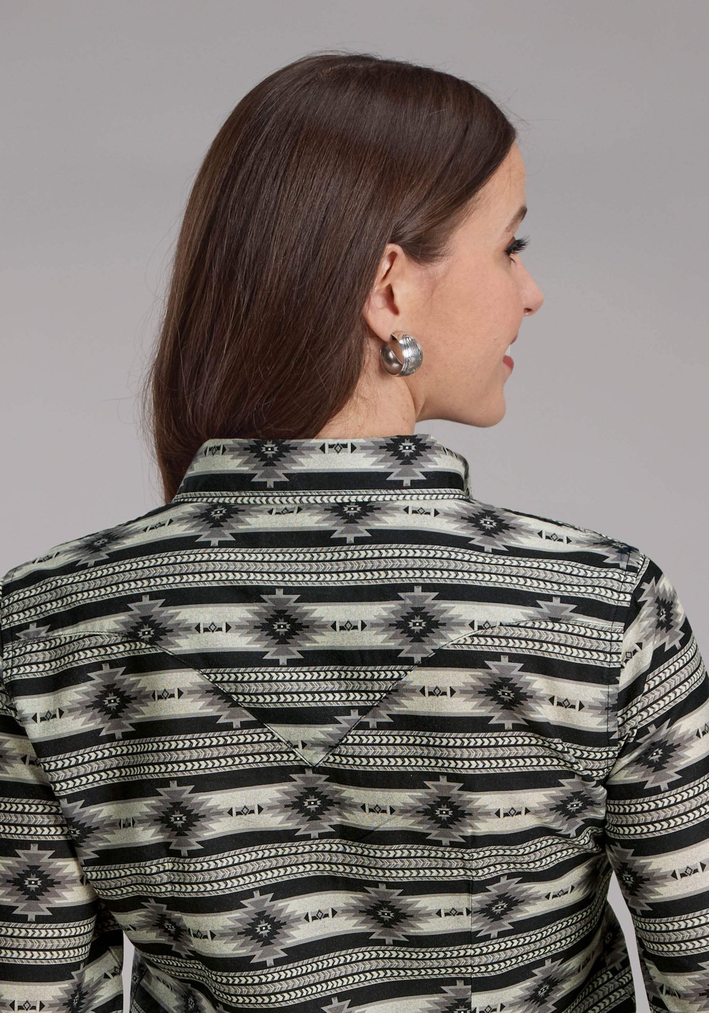 Roper Womens Santa Fe Aztec Long Sleeve Snap Western Shirt - Roper - Flyclothing LLC