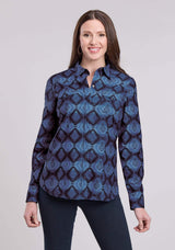 Roper Womens Long Sleeve Snap Aztec Serape Print Western Shirt - Roper - Flyclothing LLC
