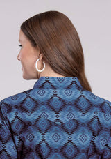 Roper Womens Long Sleeve Snap Aztec Serape Print Western Shirt - Roper - Flyclothing LLC