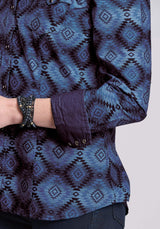 Roper Womens Long Sleeve Snap Aztec Serape Print Western Shirt - Roper - Flyclothing LLC