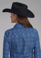 Roper Womens Saphire Ornamental Long Sleeve Snap Western Shirt - Roper - Flyclothing LLC