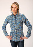 Roper Womens Long Sleeve Snap Amarillo Paisley Western Shirt - Roper