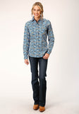 Roper Womens Long Sleeve Snap Amarillo Paisley Western Shirt - Roper