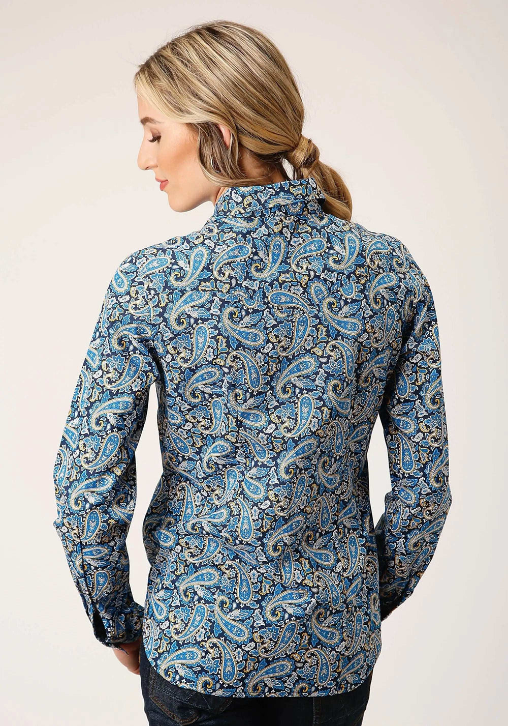 Roper Womens Long Sleeve Snap Amarillo Paisley Western Shirt - Roper - Flyclothing LLC
