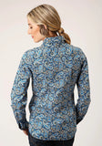 Roper Womens Long Sleeve Snap Amarillo Paisley Western Shirt - Roper