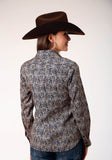 Roper Womens Long Sleeve Button Vintage Paisley Western Shirt - Roper