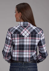 Roper Womens Unlined Flannel Shirt Long Sleeve Snap Western Shirt - Roper - Flyclothing LLC