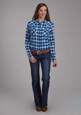 Roper Womens Unlined Flannel Shirt Long Sleeve Snap Western Shirt - Roper - Flyclothing LLC