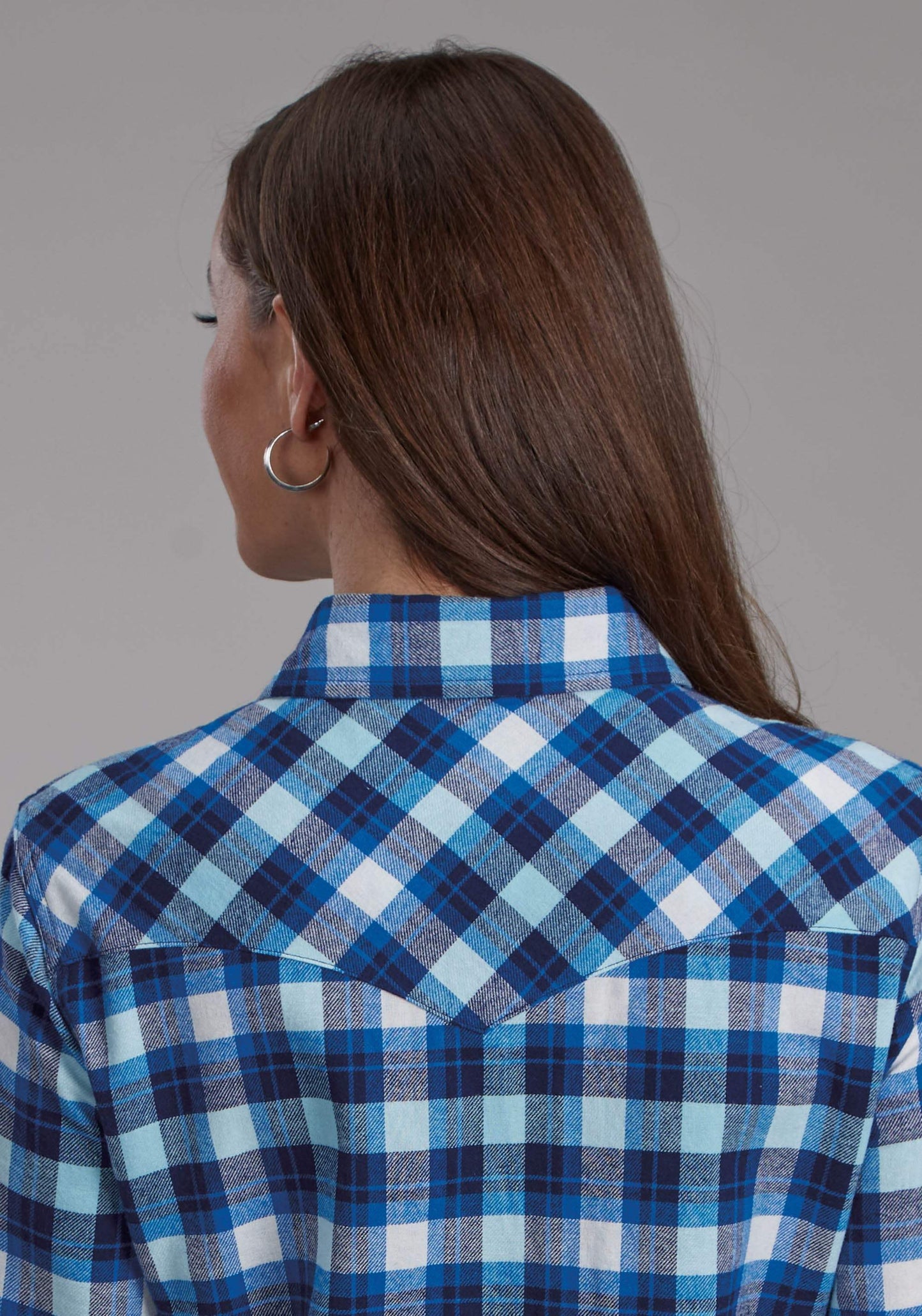 Roper Womens Unlined Flannel Shirt Long Sleeve Snap Western Shirt - Roper - Flyclothing LLC