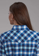 Roper Womens Unlined Flannel Shirt Long Sleeve Snap Western Shirt - Roper - Flyclothing LLC