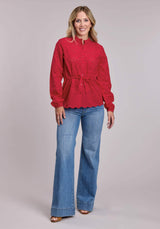 Womens Roper Cambric Eyelet Peasant Blouse - Roper - Flyclothing LLC