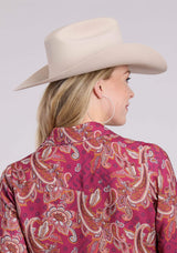 Roper Womens Long Sleeve Snap Rasp Paisley Bandana Print Rayon Western Shirt - Roper - Flyclothing LLC