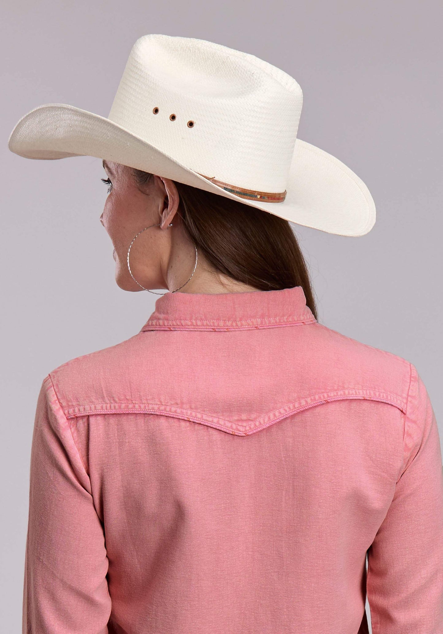 Womens Roper Cotton Twill Cropped Western Blouse - Roper - Flyclothing LLC