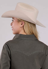 Roper Womens Long Sleeve Button Pigment Dyed Western Shirt - Roper - Flyclothing LLC