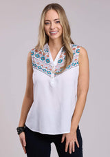Womens Roper Rayon Challis Sleeveless Blouse - Roper - Flyclothing LLC