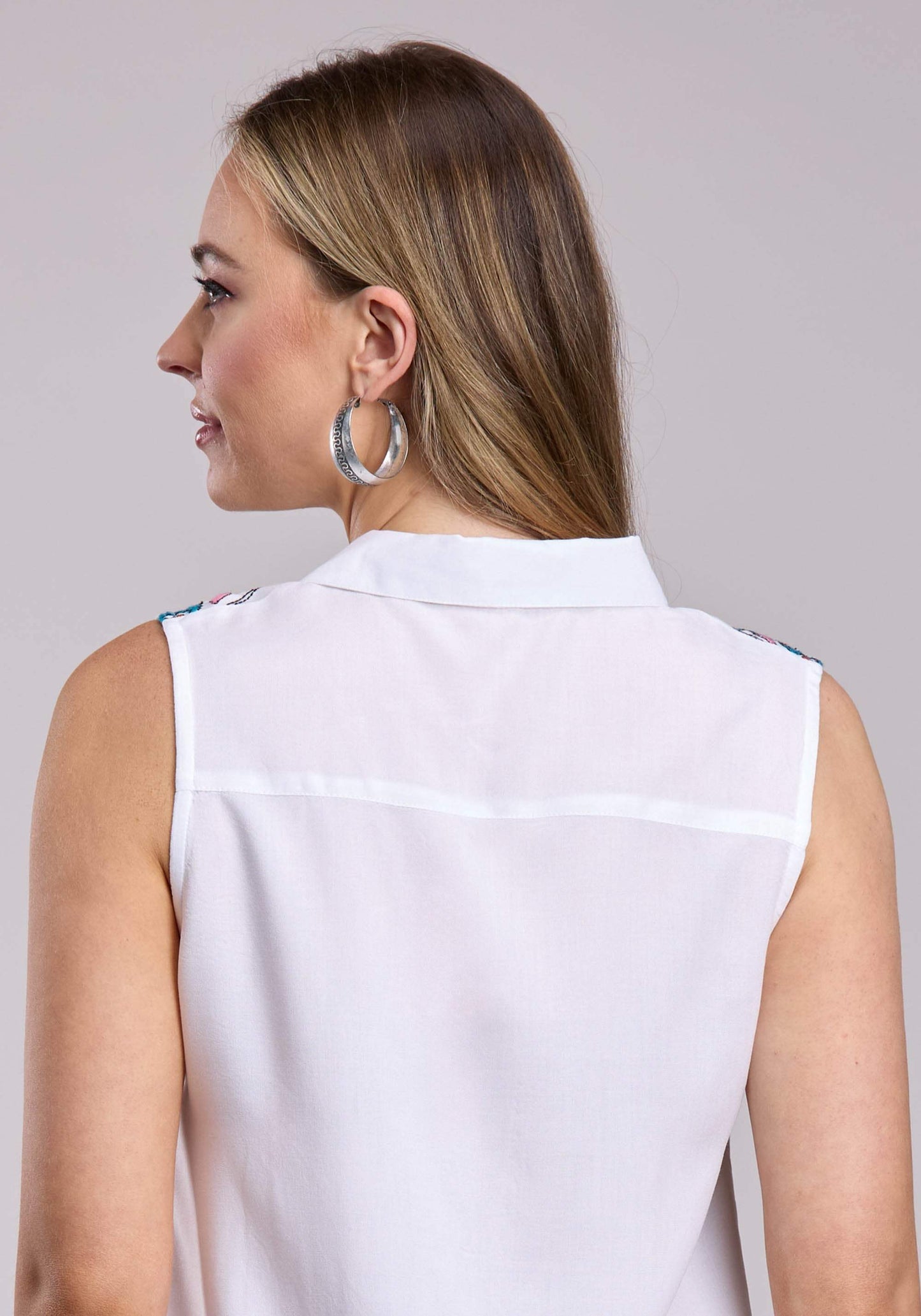 Womens Roper Rayon Challis Sleeveless Blouse - Roper - Flyclothing LLC