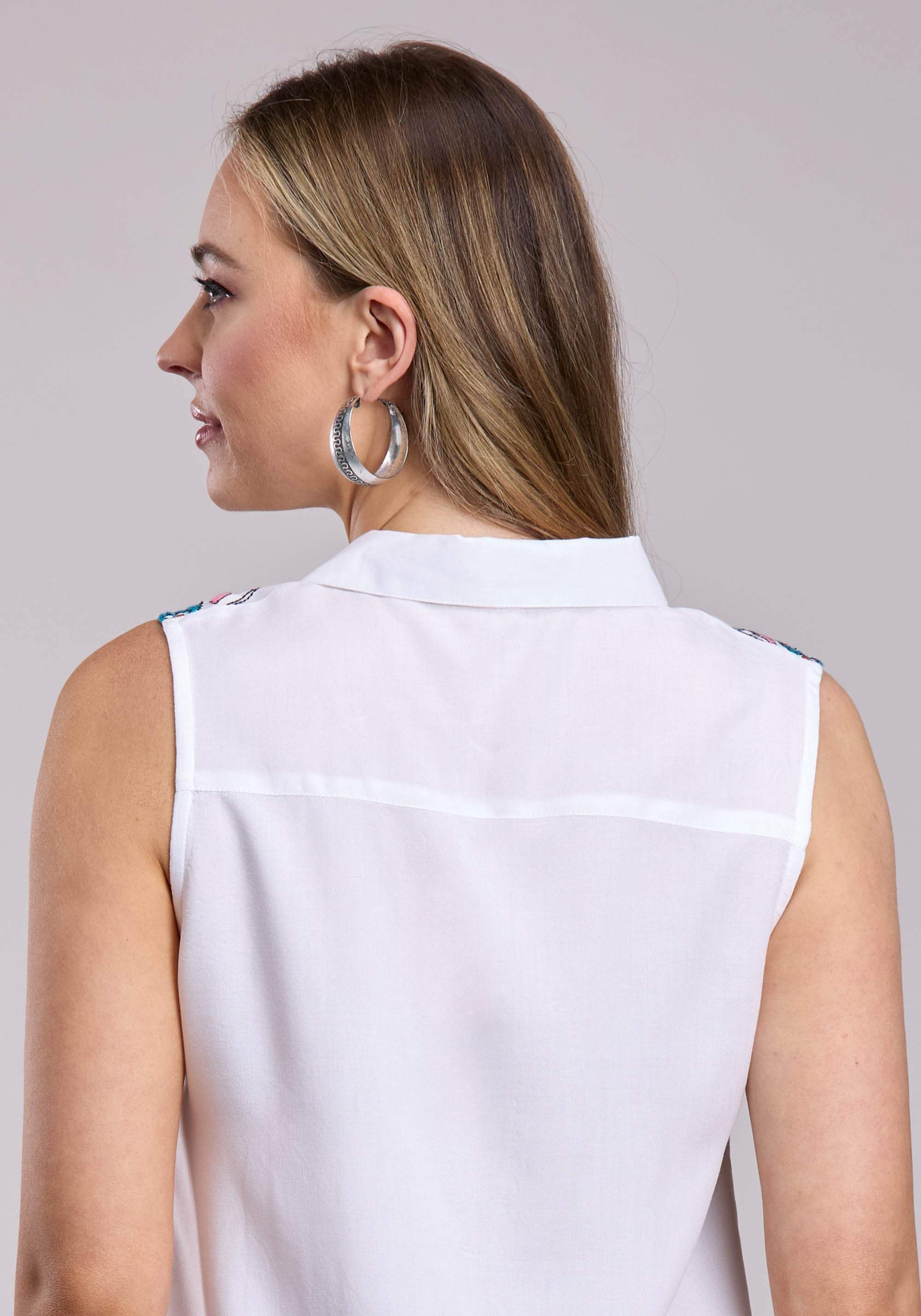 Womens Roper Rayon Challis Sleeveless Blouse - Roper - Flyclothing LLC