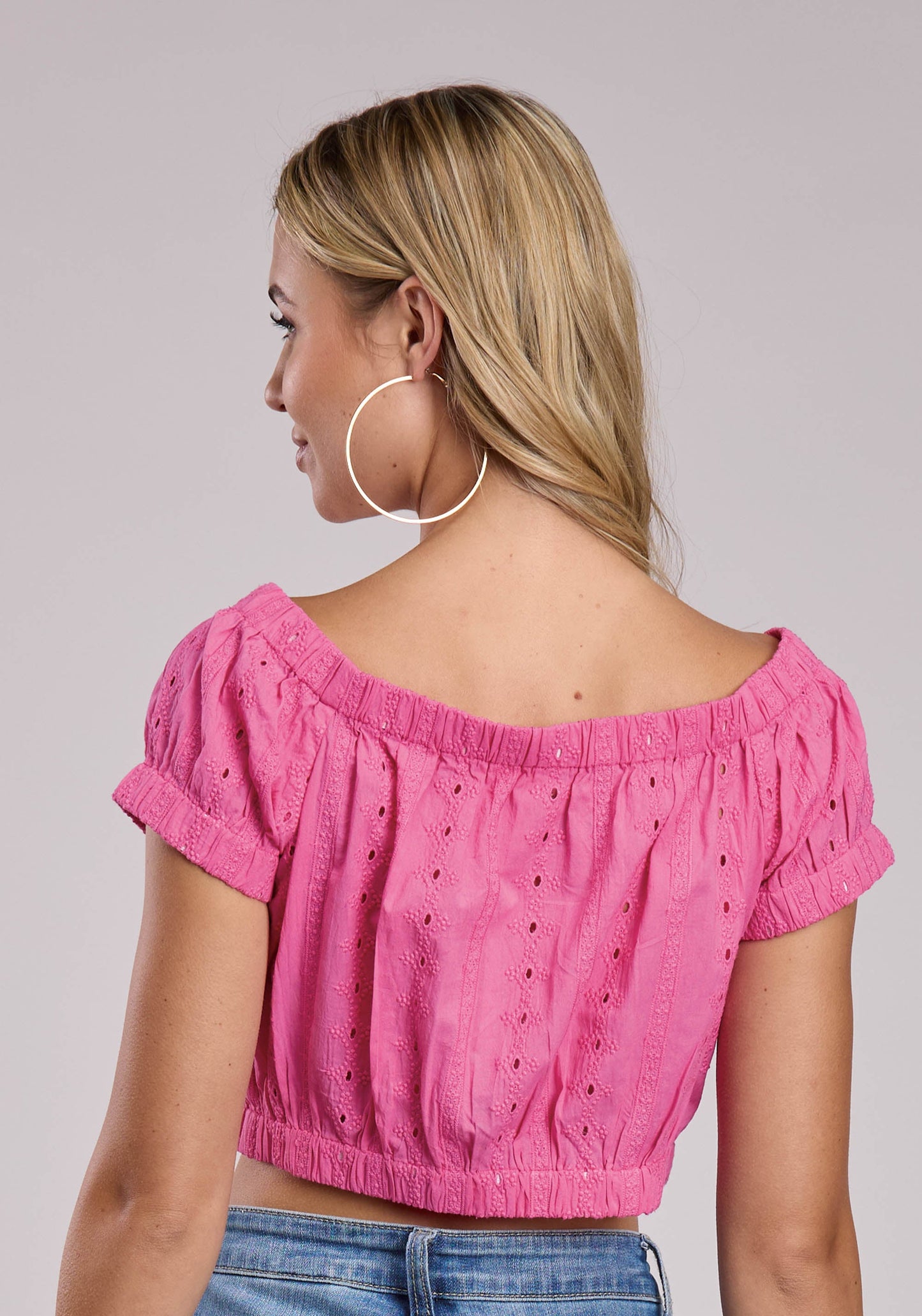 Womens Roper Cotton Eyelet Tube Top