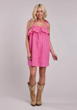 Womens Roper Cotton Eyelet Above Knee Sleeveless Dress - Roper - Flyclothing LLC