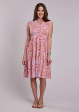 Womens Roper Aztec Patchwork Print Rayon Challis Sleeveless Dress - Roper - Flyclothing LLC