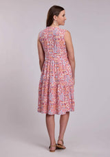 Womens Roper Aztec Patchwork Print Rayon Challis Sleeveless Dress - Roper - Flyclothing LLC