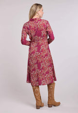 Roper Womens Long Sleeve Dress Button Rasp Paisley Bandana Print Rayon Western Dr - Roper - Flyclothing LLC